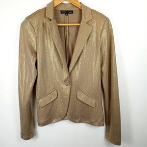 Circles & Cycles Gold Lightweight Blazer Jacket